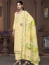 Yellow Modal Pant Suit Acy9903 Back View