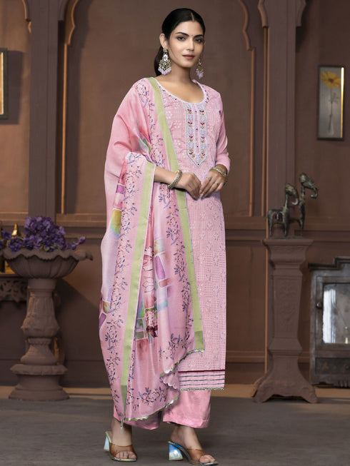 Pink Modal Pant Suit Acy9905 Salwar Kameez