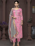 Pink Banarasi Organza Pant Suit Acy9906