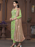 Green Banarasi Organza Pant Suit Acy9907 Back View
