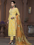 Yellow Modal Pant Suit Acy9911 Back View