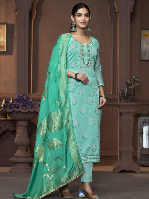 Sea Green Modal Pant Suit Acy9912 Salwar Kameez