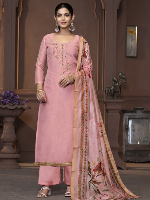 Pink Modal Pant Suit Acy9914