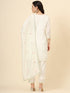 Off White Vichitra Silk Pant Suit Acy9919 Closure View