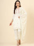 Off White Vichitra Silk Pant Suit Acy9919