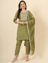 Green Vichitra Silk Pant Suit Acy9921