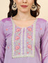 Purple Vichitra Silk Pant Suit Acy9923 Back View