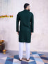 Green Kurta Rayon payjama Closure View
