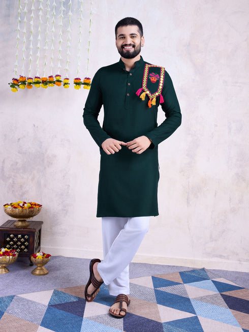 Green Kurta Rayon payjama
