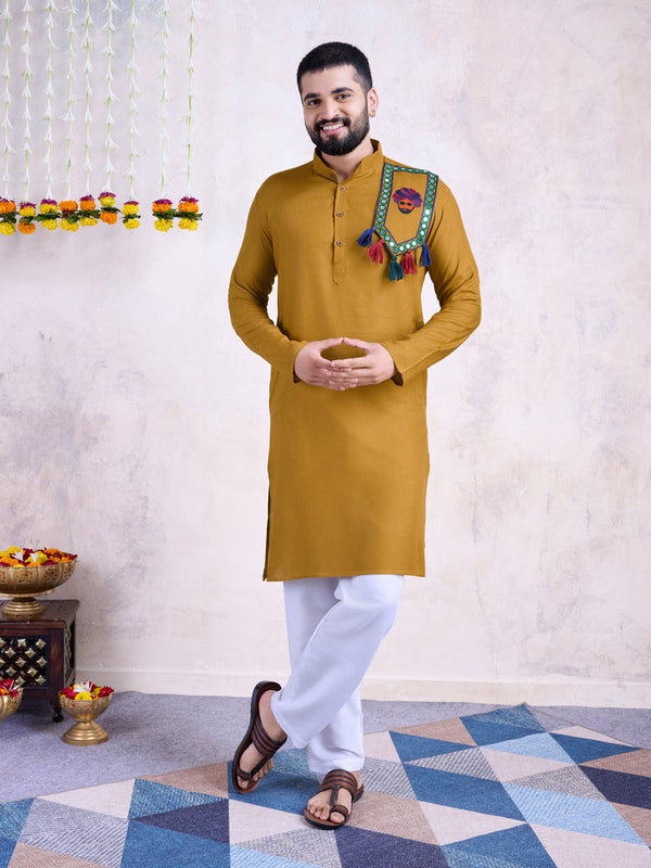 Yellow Kurta Rayon payjama