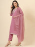 Pink Muslin Silk Blend Pant Suit Acy9981 Salwar Kameez