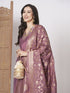 Pink Pv Chanderi Pant Suit Acz3052 Back View