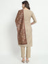 Beige Cotton Pant Suit Acz3099 Closure View