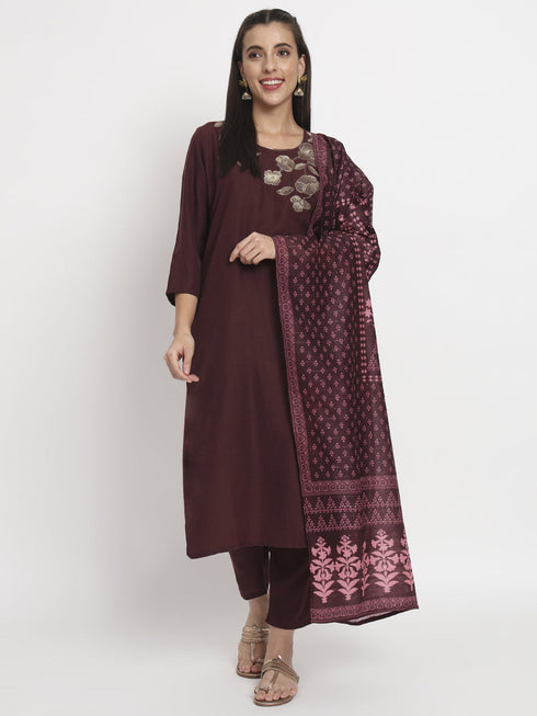 Brown Magic Cotton Pant Suit Acz3109