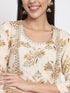 Cream Magic Cotton Pant Suit Acz3112 Back View