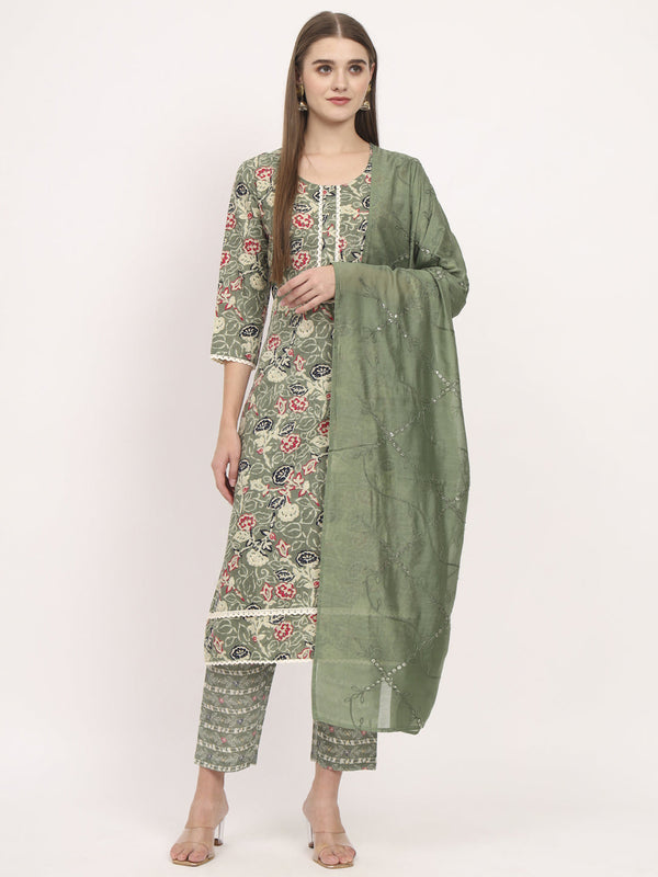 Green Magic Cotton Pant Suit Acz3115