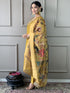 Mustard Pv Chanderi Pant Suit Acz3139 Back View