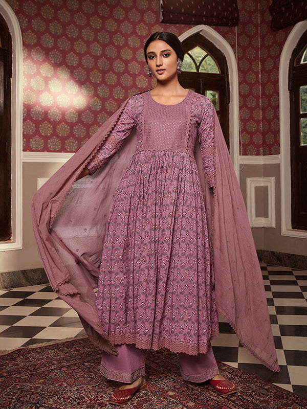Onion Cotton Anarkali Suit Acz3162