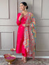 Pink Viscose Pant Suit Acz3171