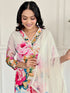 Red Viscose Rayon Pant Suit Acz3175 Back View