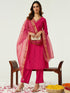 Pink Chanderi Pant Suit Acz3230