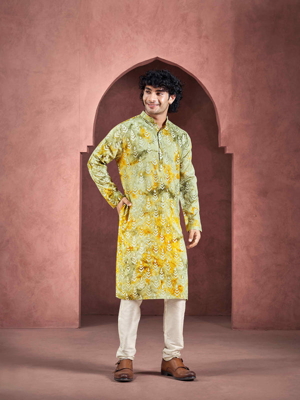 Yellow Kurta Viscose Payjama