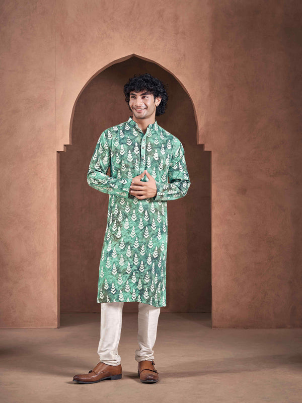 Teal Kurta Viscose Payjama