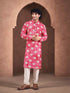 Red Kurta Viscose Payjama