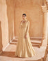 Peach Georgette Anarkali Suit Acz3339 Closure View