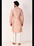 Pink Kurta Art Silk Payjama Closure View