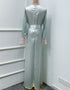 Round Neck Kaftan Abaya Dress for Women
