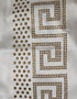 Dubai Maxi Abaya with African Print and Gold Beading