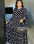 Dubai Maxi African Print Abaya Gowns