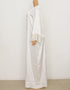 Dubai Maxi Abaya with African Print and Gold Beading