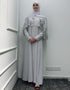 Modest Abaya Dress with Sequined Cloak