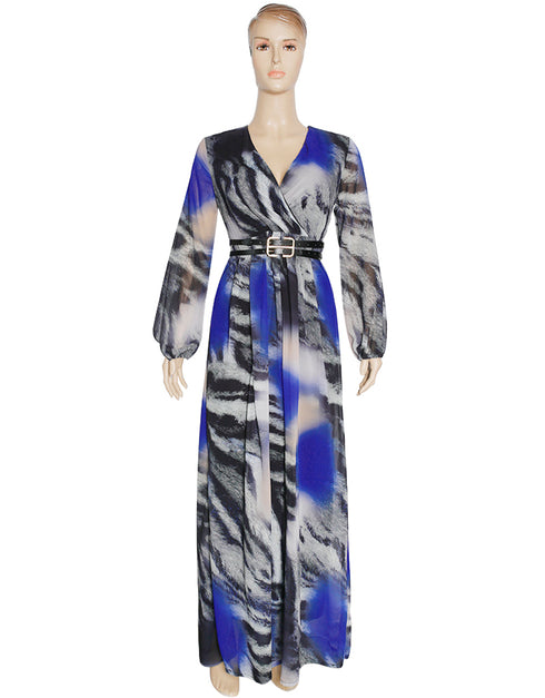 Dubai Abaya Kaftan with V-neck