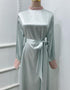 Round Neck Kaftan Abaya Dress for Women