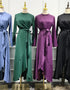 Ruffled Abaya with Belt for Women in Dubai and America