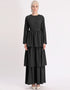 Dubai Abaya Cupcake Dress with Corset and Belt