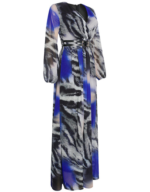 Dubai Abaya Kaftan with V-neck