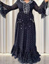 Lotus Sleeve Abaya Dress in Dubai Arabic Caftan Style