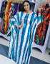 Dubai Maxi Abaya in African Print