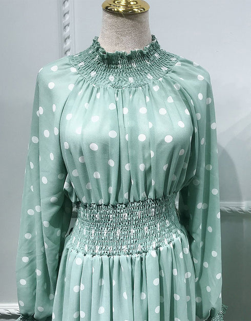V-neck Hijab Kaftan Dress with Corset and Belt for Women