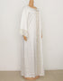 Dubai Maxi Abaya with African Print and Gold Beading