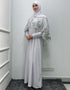 Modest Abaya Dress with Sequined Cloak