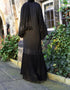Modest Cardigan with Pleated Sleeves for a Classic Middle Eastern Look