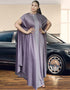 Dubai Dashiki Muslim Dress with Silk Maxi Skirt and African Bazin Design