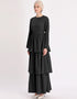 Dubai Abaya Cupcake Dress with Corset and Belt
