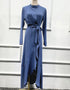 Ruffled Abaya with Belt for Women in Dubai and America