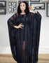 Black Dubai Line Partywear kaftan for Women